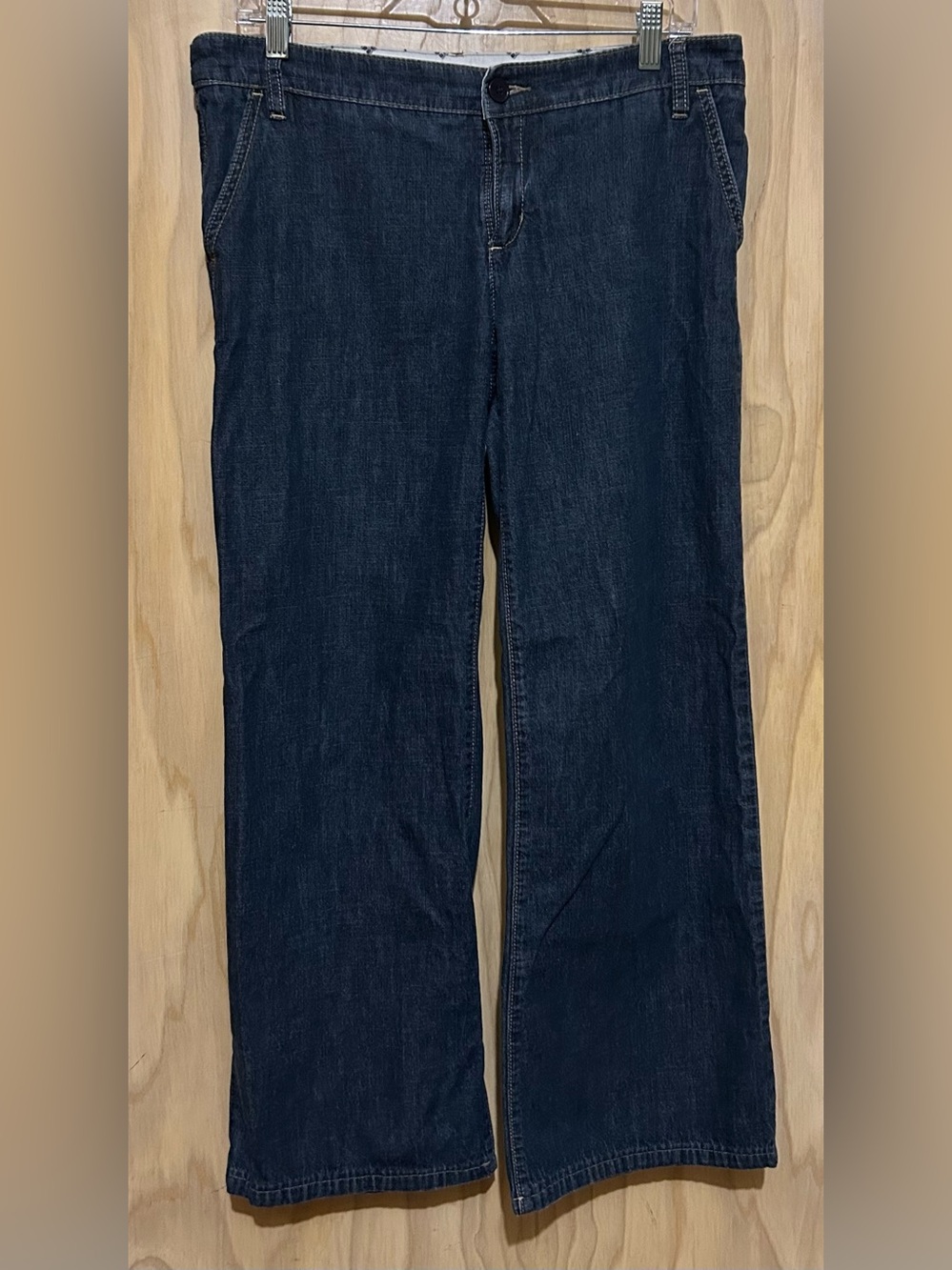 BCBGMaxAzria Denim High Waisted, Wide-Leg Trousers  Pants in Uptown Wash